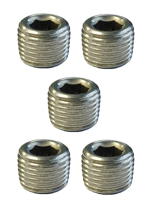 Torque Solution Stainless Steel 1/8" NPT Plug: Universal 5 Pack