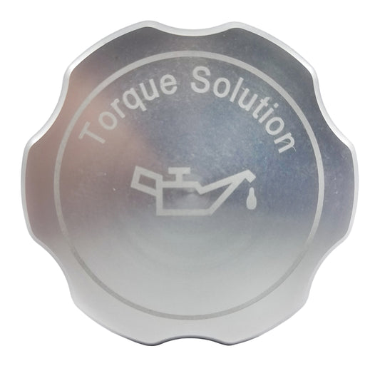 Torque Solution Billet Oil Cap (Silver): Subaru Engines