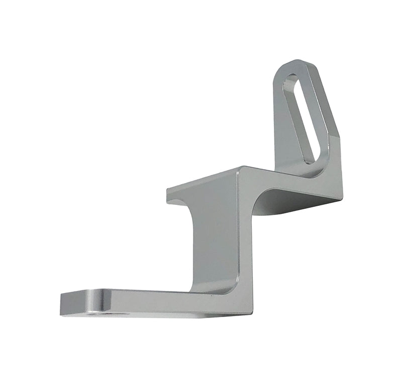 Torque Solution Reversed Intake Manifold Alternator Relocation Bracket (Silver): Subaru WRX 02-14, STI 04-18, FXT, LGT,  EJ20, EJ25