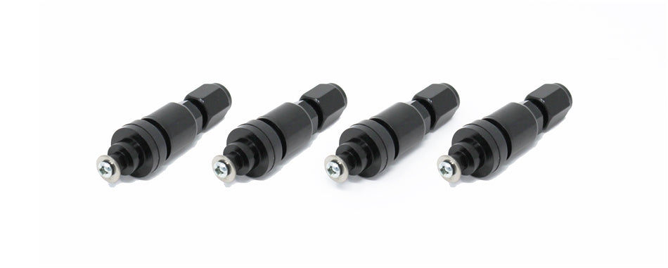Torque Solution Billet TPMS Valve Stem Kit (Black): Subaru / Ford