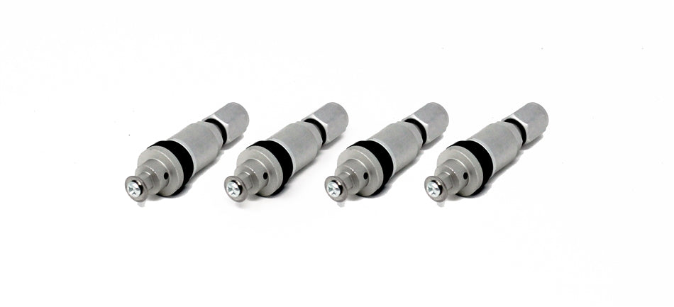 Torque Solution Billet TPMS Valve Stem Kit (Silver):  Subaru / Ford