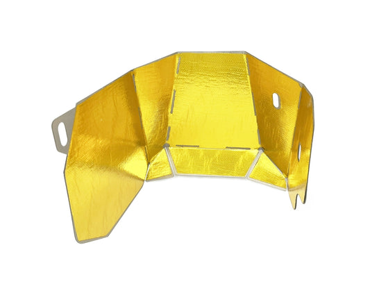 Torque Solution Turbo Shield w/ Reflective Gold Thermal Tape: Subaru EJ Stock Location