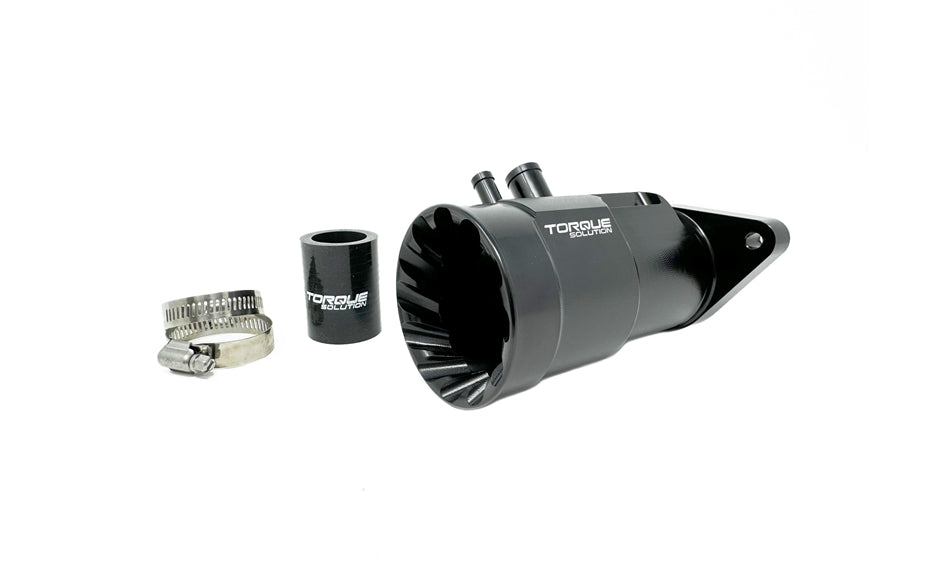 Torque Solution HD Billet Turbo Inlet (Black): Subaru WRX 2015-2021, Forester XT 2014-2018