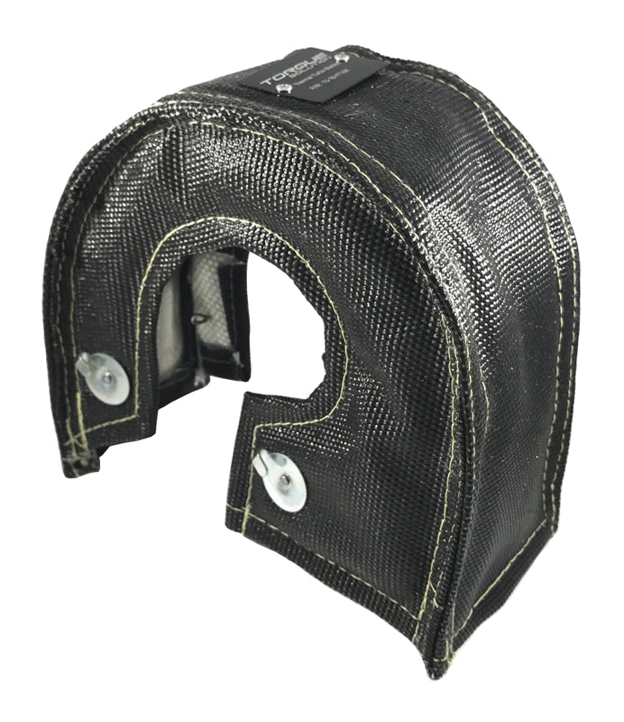 Torque Solution Thermal Turbo Blanket (Black): Fits T3, T3/T4, T25, T28, GT25, GT28, GT30, GT32, GT35, GT37 Turbo Back Housings