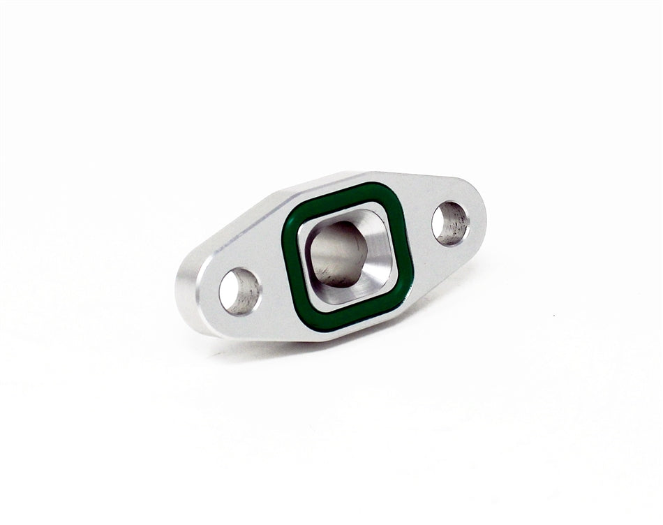 Torque Solution Port Matched Oil Drain Flange: 10AN for T3 T4 T6 Small / Mid Frame Turbos