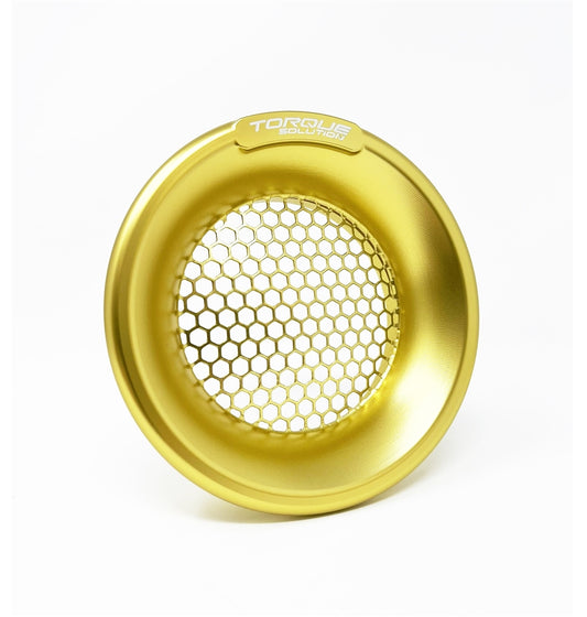 Torque Solution Turbo Velocity Stack Shield (Gold): For 4" Inlet