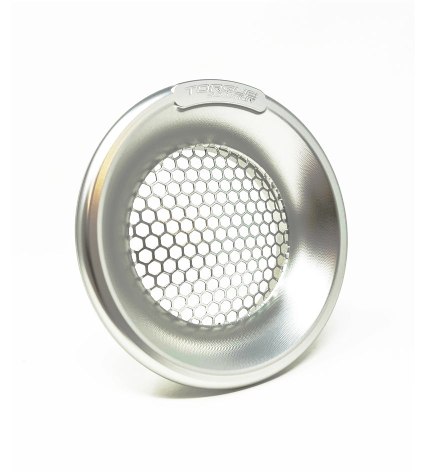 Torque Solution Turbo Velocity Stack Shield (Silver): For 4" Inlet
