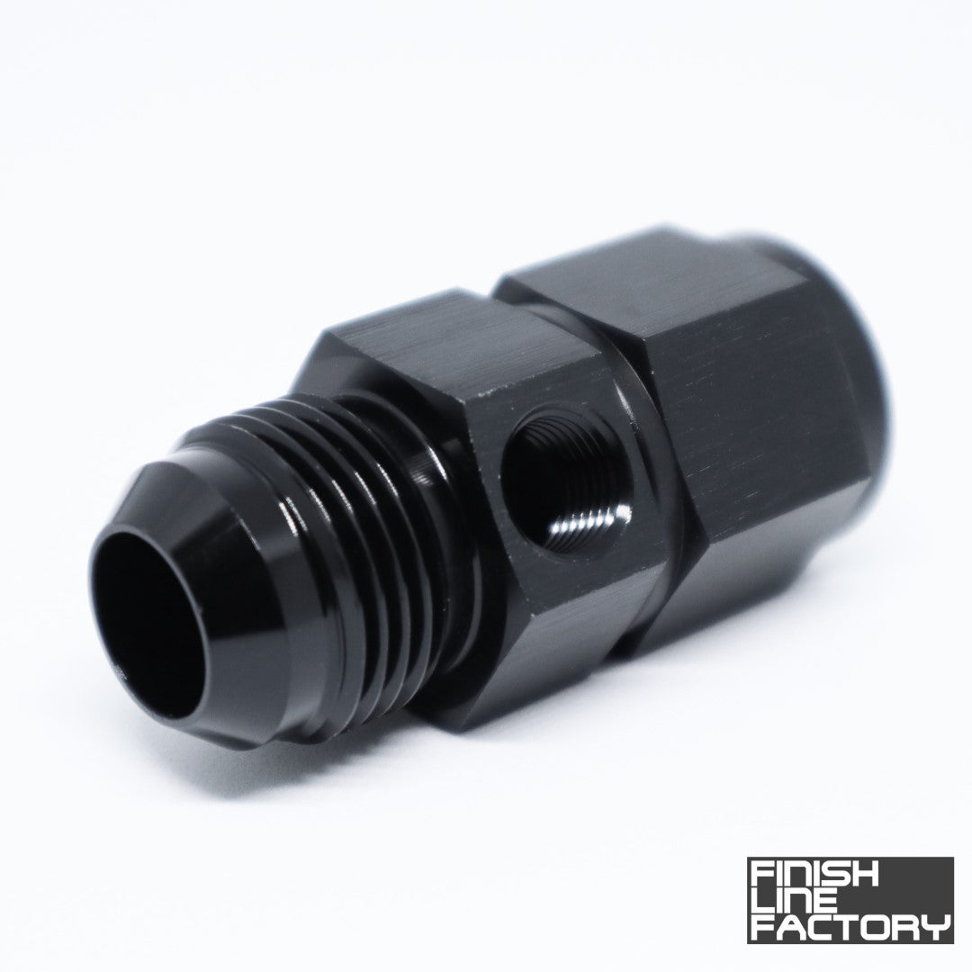 FLF AN Female to AN Male with 1/8" NPT Port Adapter - 04 AN