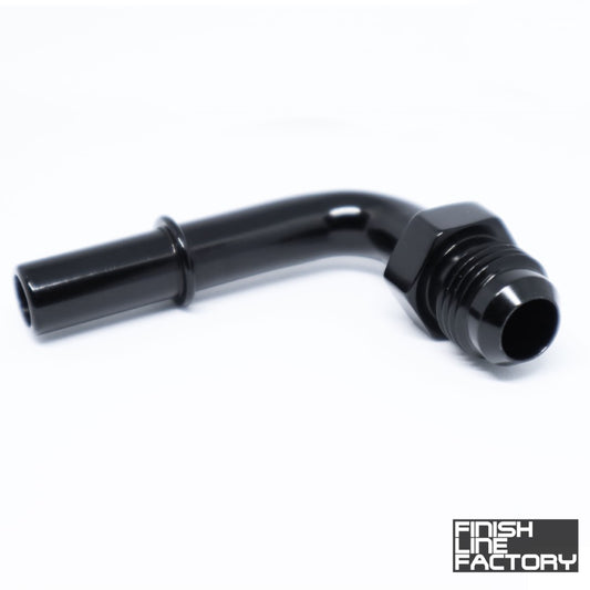 FLF AN to Male Quick Connect - 90 Degree - 06 AN - 3/8" Male