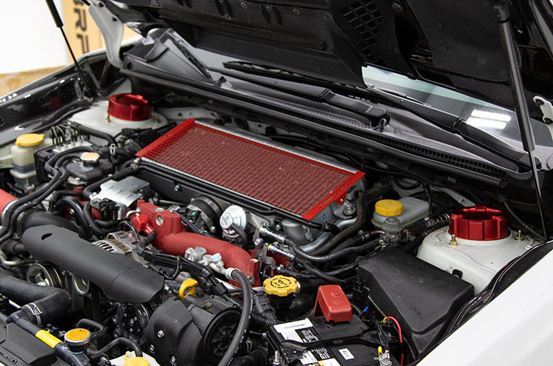 OLM Upper Suspension Mount Cover - Blue - 2015-2021 Subaru WRX / STI