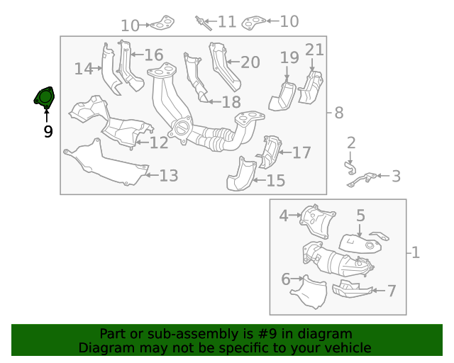PLM Subaru FA24 Manifold To Turbo Gasket 2022+ WRX VB 44616AA310