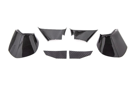 OLM LE Dry Carbon Fiber Lower Mirror Mount Cover - 2015-2021 Subaru WRX / STI / 2015-2017 Crosstrek