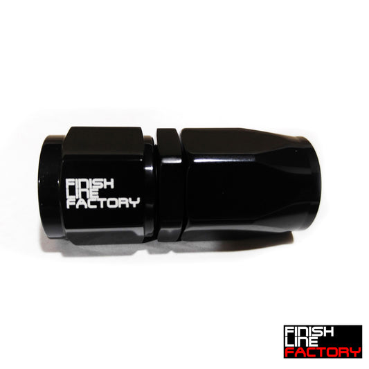 FLF Swivel Hose End (Braided Rubber) - Straight - 04 AN